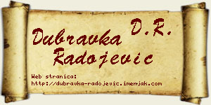 Dubravka Radojević vizit kartica